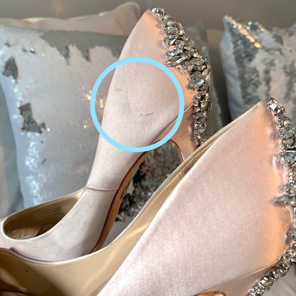 Jewelled peep toe pump by Badgley Mischka / 7 US - Picture 3 of 6